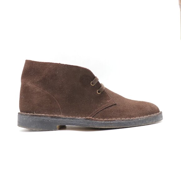 Clarks Original Chukka Men\'s Size 10 Brown Suede Casual Crepe Sole Boot Lace Up